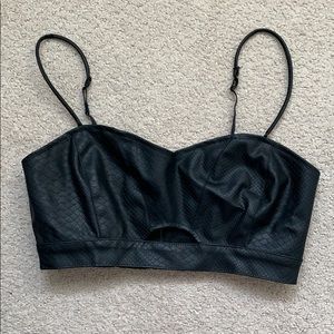 EUC Dynamite faux snakeskin bustier